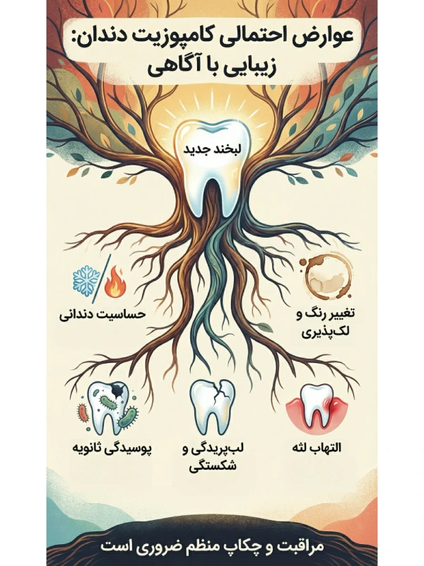 عوارض کامپوزیت دندان؛ آیا کامپوزیت دندان ضرر دارد؟